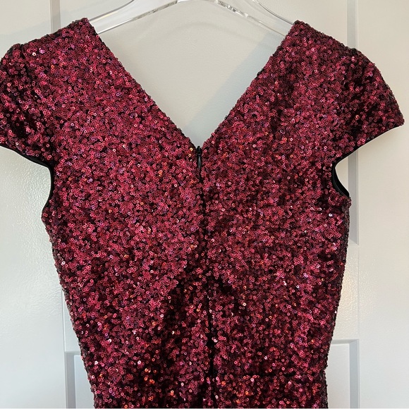 Dress the Population Red Sequin Cocktail Dress - Picture 8 of 12